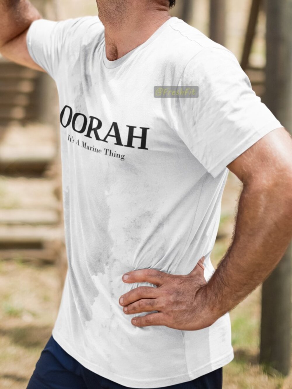 🆕Oorah It's A Marine Thing White T-Shirt Graphic Tee